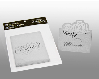 Peony Silver - Lasercut Place Cards - Shop Ceci - Ceci New York