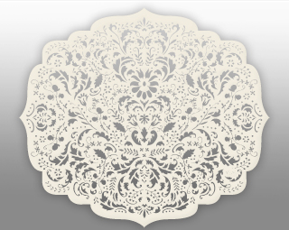 Damask Opal - Lasercut Place Mats - Shop Ceci - Ceci New York