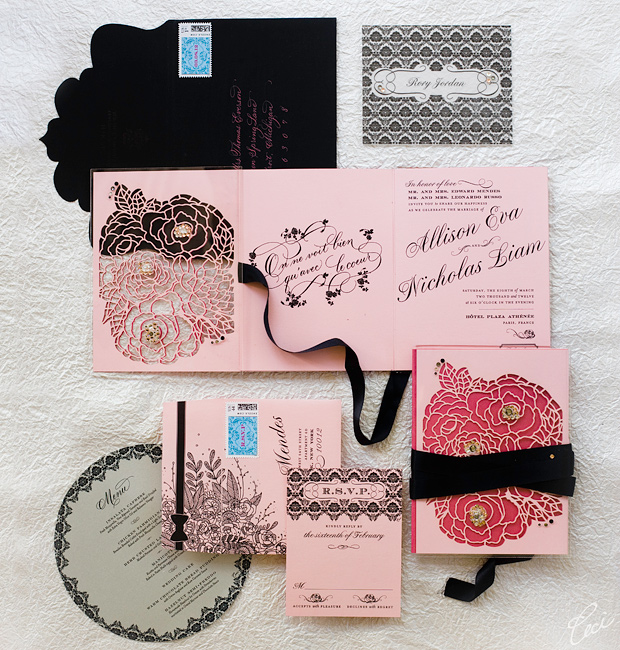 Allison & Nicholas - Luxury Wedding Invitations - Botanical - Ceci Couture - Ceci Wedding - Ceci New York