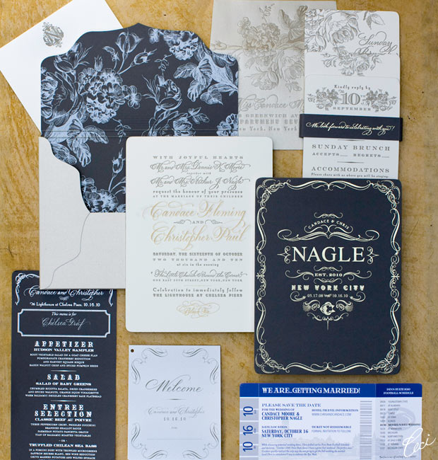 Candace & Chris - Luxury Wedding Invitations - Botanical - Ceci Couture - Ceci Wedding - Ceci New York
