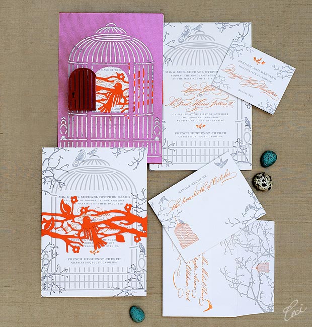 Carter & Fred - Luxury Wedding Invitations - Botanical - Ceci Couture - Ceci Wedding - Ceci New York