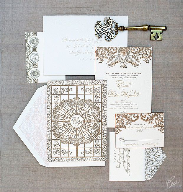 Erin & Peter - Luxury Wedding Invitations - Classic - Ceci Couture - Ceci Wedding - Ceci New York