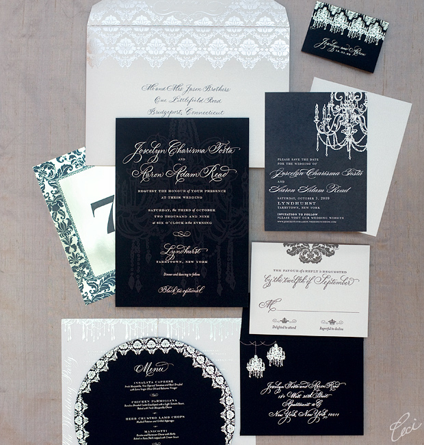Joscelyn & Aaron - Luxury Wedding Invitations - Classic - Ceci Couture - Ceci Wedding - Ceci New York