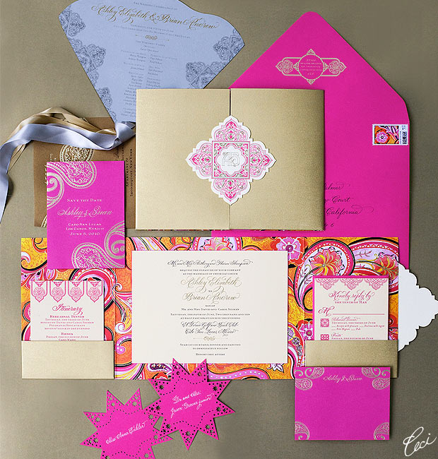 Ashley & Brian - Luxury Wedding Invitations - Daring - Ceci Couture - Ceci Wedding - Ceci New York