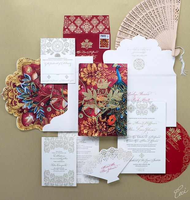 Ceci & Alan - Luxury Wedding Invitations - Daring - Ceci Couture - Ceci Wedding - Ceci New York