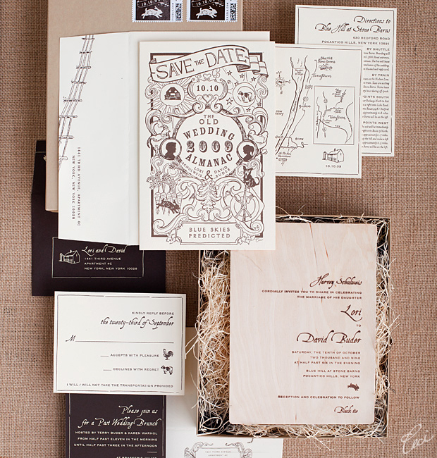 Lori & David - Luxury Wedding Invitations - Daring - Ceci Couture - Ceci Wedding - Ceci New York