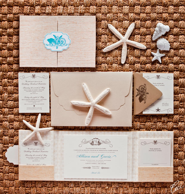 Allison & Gavin - Luxury Wedding Invitations - Destination - Ceci Couture - Ceci Wedding - Ceci New York