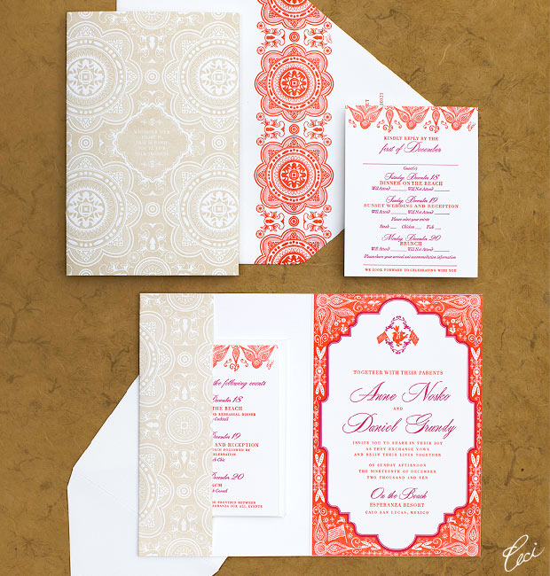 Anne & Daniel - Luxury Wedding Invitations - Destination - Ceci Couture - Ceci Wedding - Ceci New York