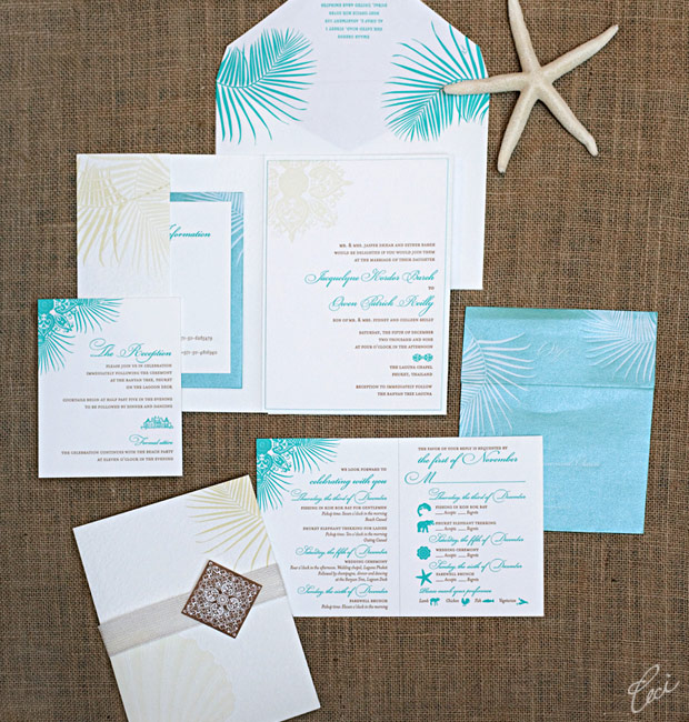 Jacquelyne & Owen - Luxury Wedding Invitations - Destination - Ceci Couture - Ceci Wedding - Ceci New York
