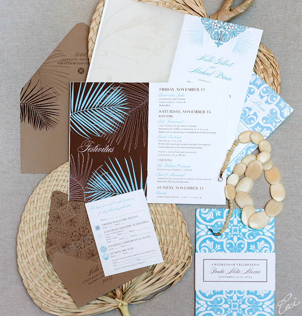 Kelli & Michael - Luxury Wedding Invitations - Destination - Ceci Couture - Ceci Wedding - Ceci New York