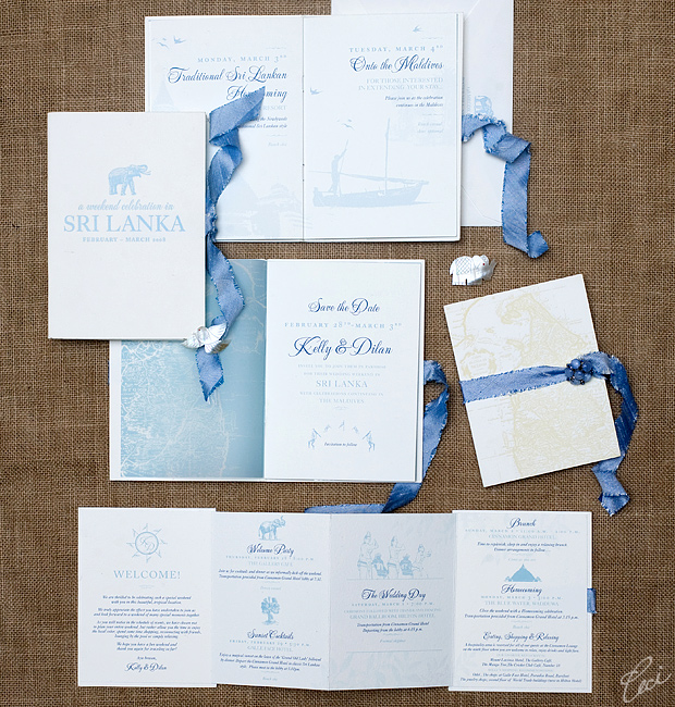 Kelly & Dilan - Luxury Wedding Invitations - Destination - Ceci Couture - Ceci Wedding - Ceci New York