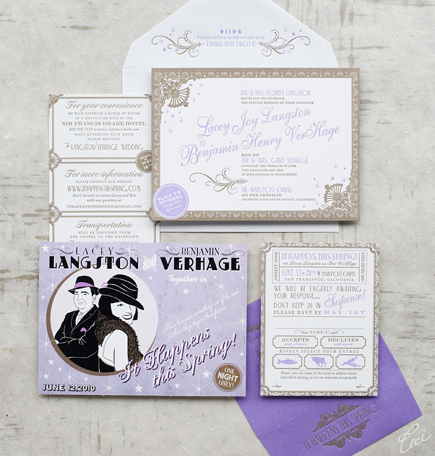 Lacey & Benjamin - Luxury Wedding Invitations - Ornate - Ceci Couture - Ceci Wedding - Ceci New York