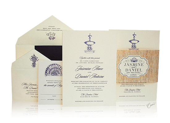 Breakers Row - Luxury Wedding Invitations - The Breakers, Palm Beach - Ceci Partnerships - Ceci New York