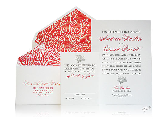 Coral Cove - Luxury Wedding Invitations - The Breakers, Palm Beach - Ceci Partnerships - Ceci New York