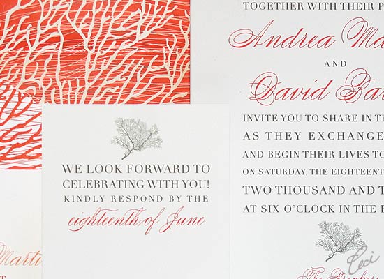 Coral Cove - Luxury Wedding Invitations - Details - The Breakers, Palm Beach - Ceci Partnerships - Ceci New York