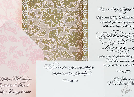  Florentine Wedding Invitations Details The Breakers 