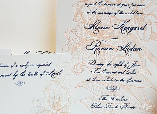 Grand Flora - Luxury Wedding Invitations - Details - The Breakers, Palm Beach - Ceci Partnerships - Ceci New York