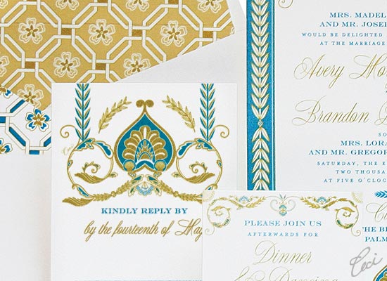 Royal Palazzo - Luxury Wedding Invitations - Details - The Breakers, Palm Beach - Ceci Partnerships - Ceci New York