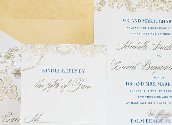 Stella Maris - Luxury Wedding Invitations - Details - The Breakers, Palm Beach - Ceci Partnerships - Ceci New York