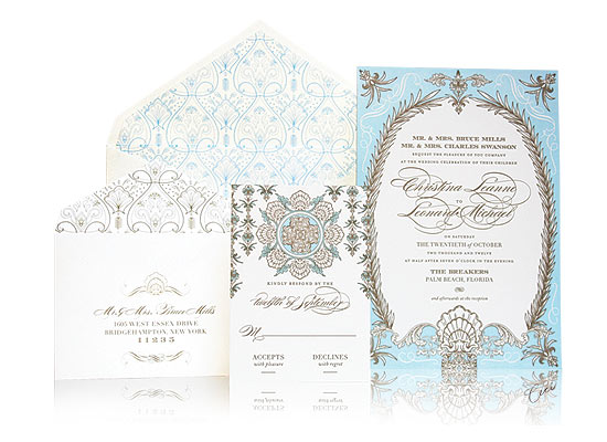 Whitehall - Luxury Wedding Invitations - The Breakers, Palm Beach - Ceci Partnerships - Ceci New York