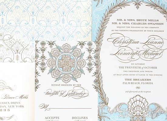 Whitehall - Luxury Wedding Invitations - Details - The Breakers, Palm Beach - Ceci Partnerships - Ceci New York
