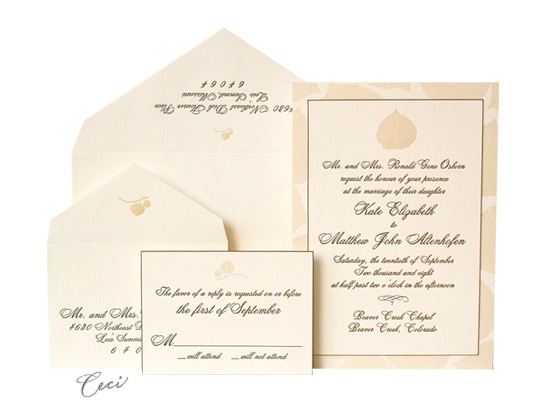 Aspen - Luxury Wedding Invitations - Ceci Ready-to-Order Collection - Ceci Wedding - Ceci New York