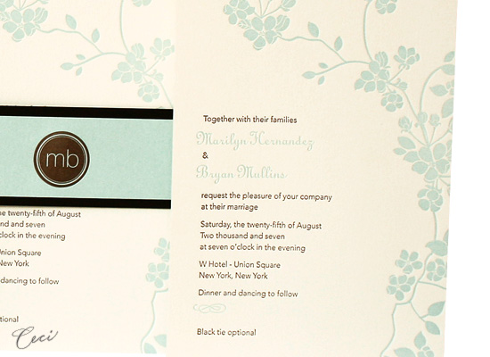 Mimosa - Details - Luxury Wedding Invitations - Ceci Ready-to-Order Collection - Ceci Wedding - Ceci New York