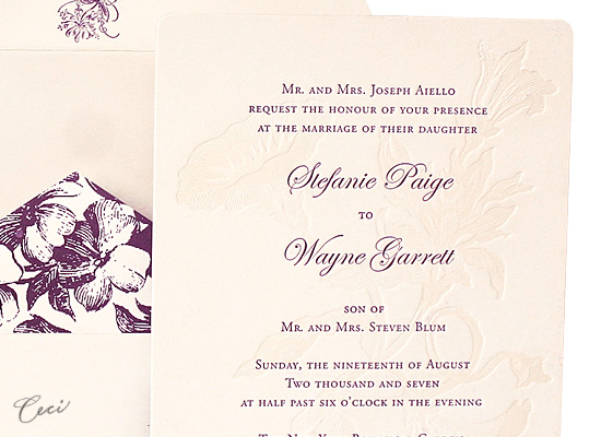 Morning Glory - Details - Luxury Wedding Invitations - Ceci Ready-to-Order Collection - Ceci Wedding - Ceci New York