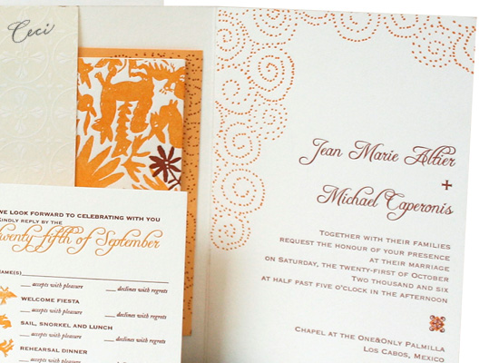 Del Sol - Details - Luxury Wedding Invitations - Ceci Ready-to-Order Collection - Ceci Wedding - Ceci New York