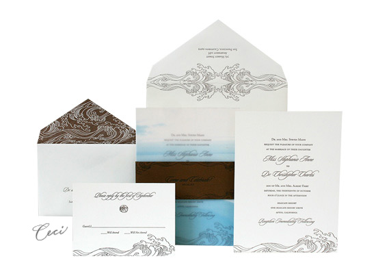 Las Olas - Luxury Wedding Invitations - Ceci Ready-to-Order Collection - Ceci Wedding - Ceci New York