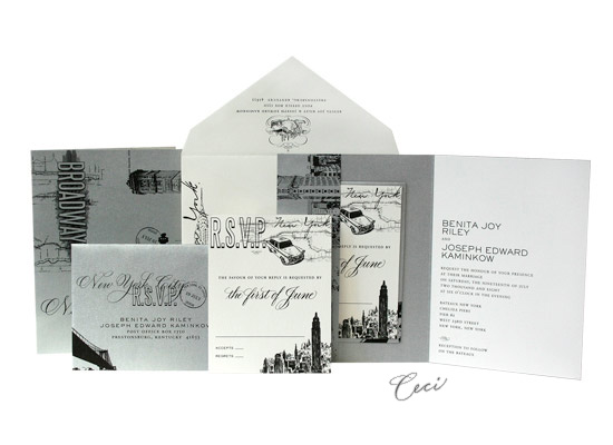 Broadway - Luxury Wedding Invitations - Ceci Ready-to-Order Collection - Ceci Wedding - Ceci New York