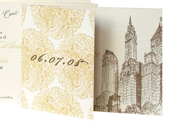 5th Avenue Baroque - Details - Luxury Wedding Invitations - Ceci Ready-to-Order Collection - Ceci Wedding - Ceci New York