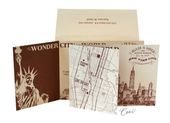 Old New York - Luxury Wedding Invitations - Ceci Ready-to-Order Collection - Ceci Wedding - Ceci New York