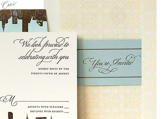The Plaza - Details - Luxury Wedding Invitations - Ceci Ready-to-Order Collection - Ceci Wedding - Ceci New York