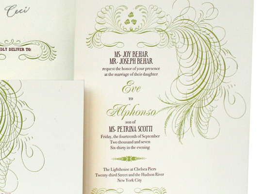Eve - Details - Luxury Wedding Invitations - Ceci Ready-to-Order Collection - Ceci Wedding - Ceci New York