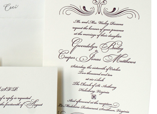 Mademoiselle - Details - Luxury Wedding Invitations - Ceci Ready-to-Order Collection - Ceci Wedding - Ceci New York