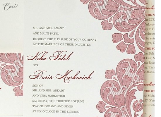 Neha - Details - Luxury Wedding Invitations - Ceci Ready-to-Order Collection - Ceci Wedding - Ceci New York
