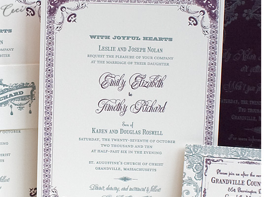 Ornamental - Details - Luxury Wedding Invitations - Ceci Ready-to-Order Collection - Ceci Wedding - Ceci New York
