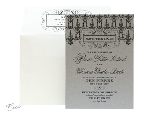 Astaire - Luxury Wedding Save the Dates - Ceci Ready-to-Order Collection - Ceci Wedding - Ceci New York
