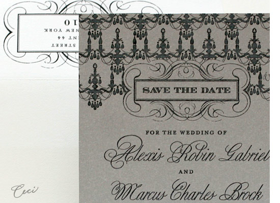 Astaire - Details - Luxury Wedding Save the Dates - Ceci Ready-to-Order Collection - Ceci Wedding - Ceci New York