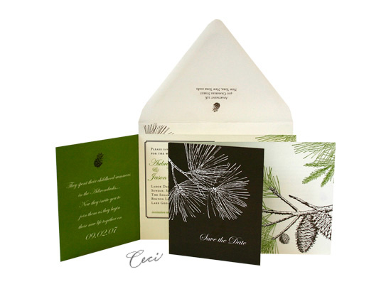 August - Luxury Wedding Save the Dates - Ceci Ready-to-Order Collection - Ceci Wedding - Ceci New York