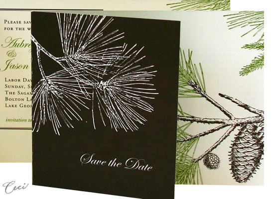 August - Details - Luxury Wedding Save the Dates - Ceci Ready-to-Order Collection - Ceci Wedding - Ceci New York