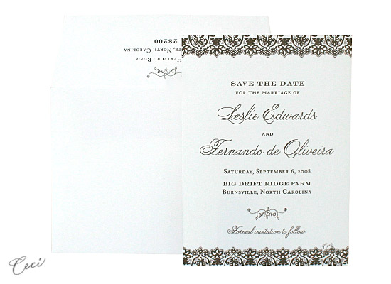 Clarity - Luxury Wedding Save the Dates - Ceci Ready-to-Order Collection - Ceci Wedding - Ceci New York