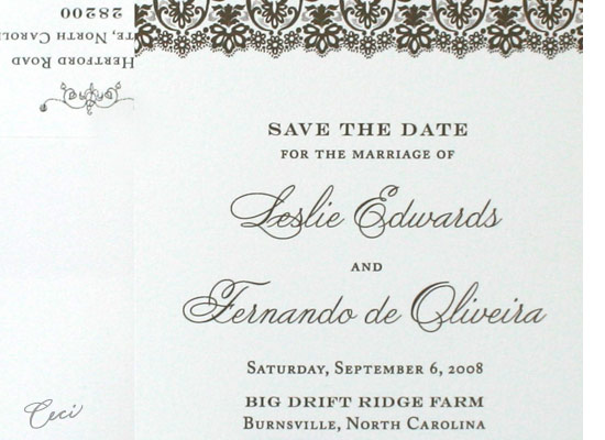 Clarity - Details - Luxury Wedding Save the Dates - Ceci Ready-to-Order Collection - Ceci Wedding - Ceci New York