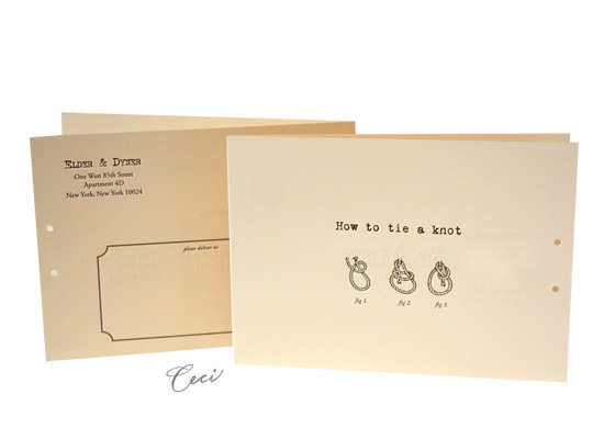How To Tie A Knot - Luxury Wedding Save the Dates - Ceci Ready-to-Order Collection - Ceci Wedding - Ceci New York