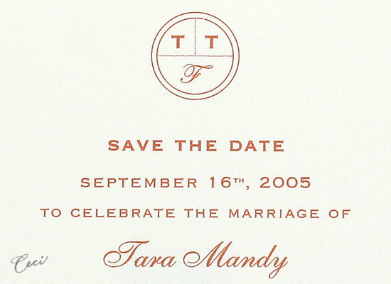 Monogram - Details - Luxury Wedding Save the Dates - Ceci Ready-to-Order Collection - Ceci Wedding - Ceci New York