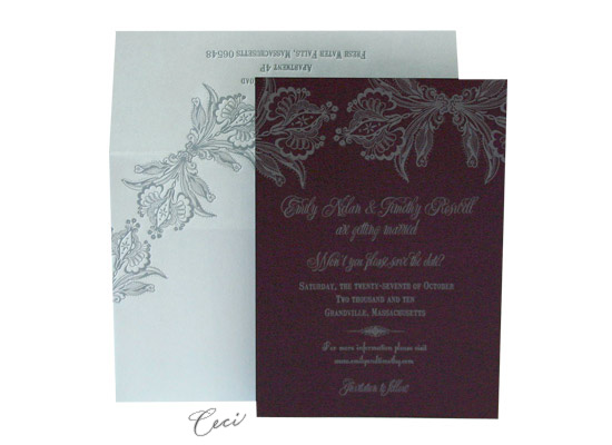 Ornamental - Luxury Wedding Save the Dates - Ceci Ready-to-Order Collection - Ceci Wedding - Ceci New York