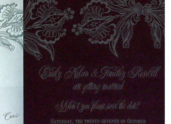 Ornamental - Details - Luxury Wedding Save the Dates - Ceci Ready-to-Order Collection - Ceci Wedding - Ceci New York