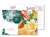 Garden 6 - Vintage Postcards - Ceci Ready-to-Order Collection - Ceci Wedding - Ceci New York