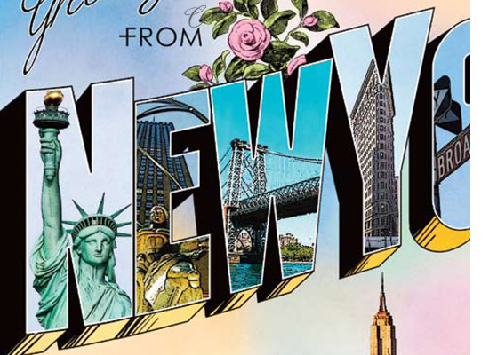 New York 1 - Details - Luxury Wedding Vintage Postcards - Ceci Ready-to-Order Collection - Ceci Wedding - Ceci New York